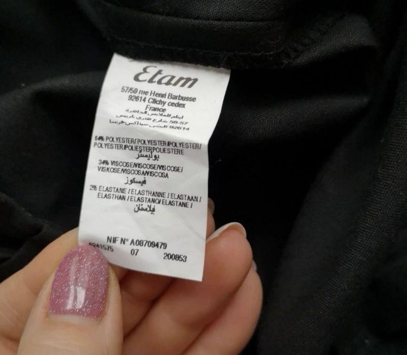 Spodenki, szorty damskie na kant z paskiem/36/Etam /jak nowe