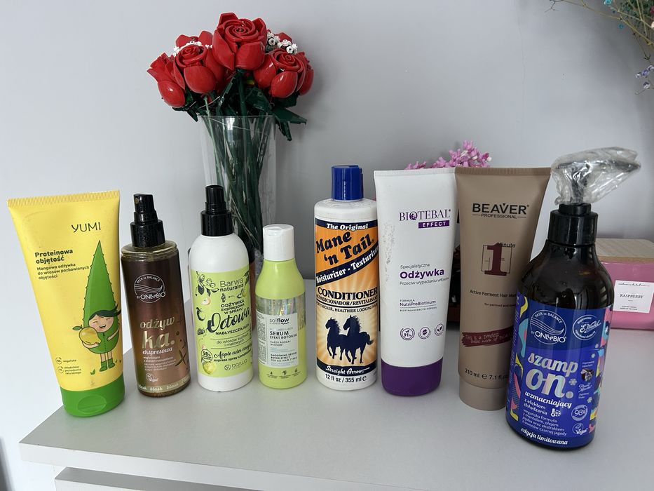 Zestaw paka Kosmetyki do włosów szampon odżywki odżywka pielęgnacja