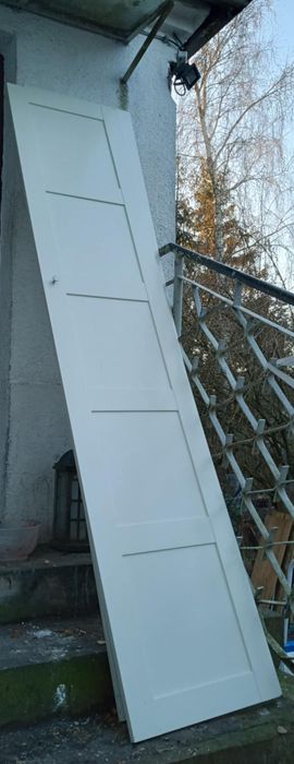 BERGSBO, Drzwi pax, fronty  białe 50x229 cm 3 sztuki