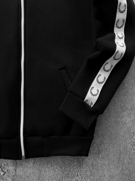 Костюм Fred | Зимовий Лампас Фліс | Чорний Спортивний | Унісекс |S–XXL