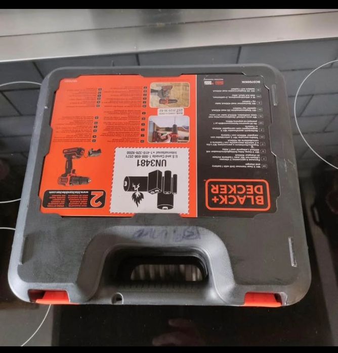 Caixa de aparafusadora Black &Decker