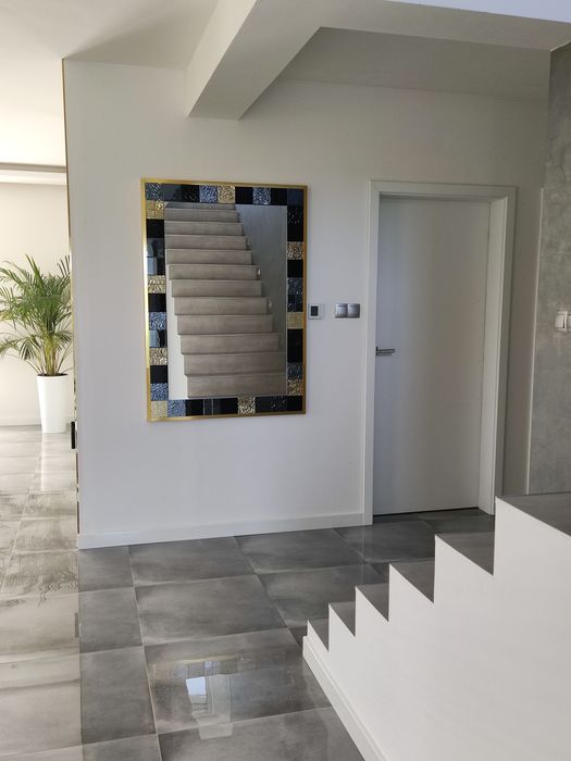 LUSTRO glamour dekoracyjne nowoczesne w ozdobnej ramie