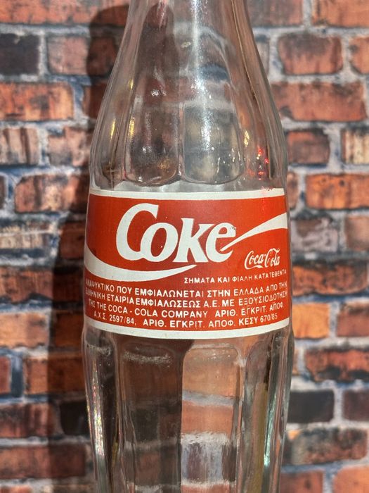 Garrafa Coca-Cola Grécia 1989
