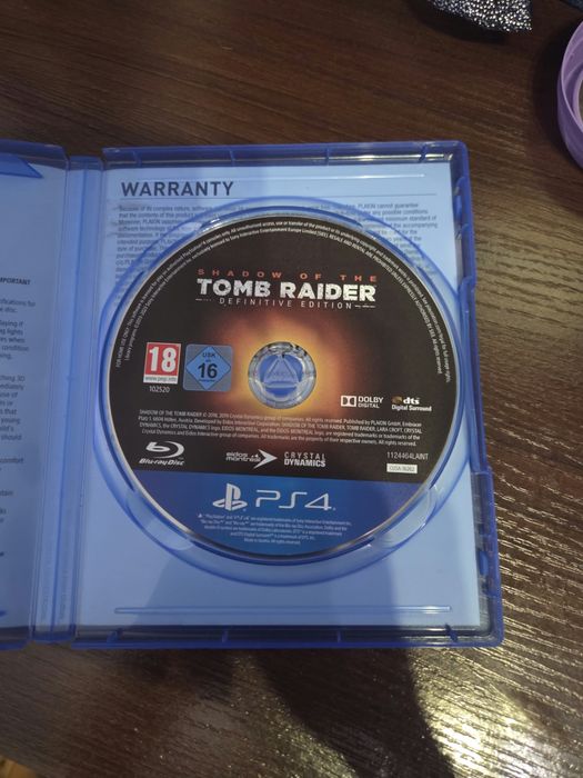 Shadow of the Tomb Raider PS4.