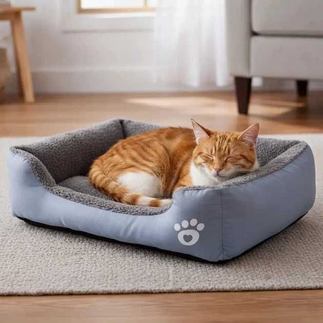 Лежанка для собак и кошек 45х35см лежак пуфик для животных есть опт