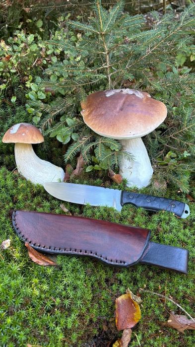 Nóż za-pas knives duży szlendi z skórzaną pochwą