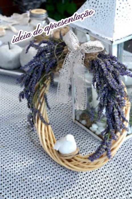 Ramo de lavanda seca natural