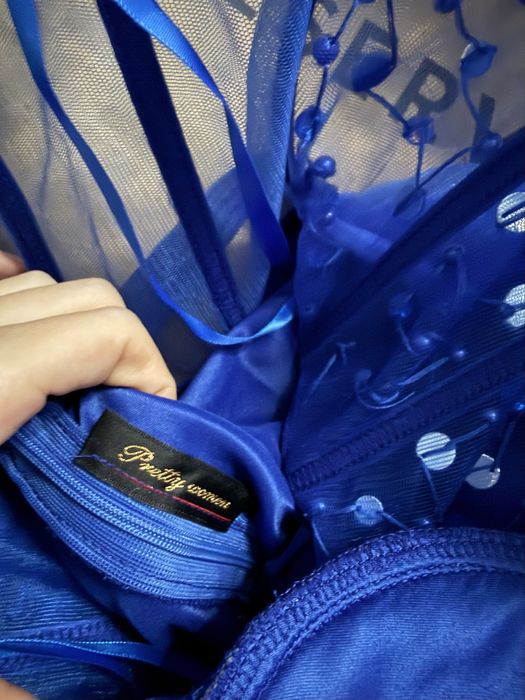 Suknia Balowa Tiulowa Chabrowa Damska