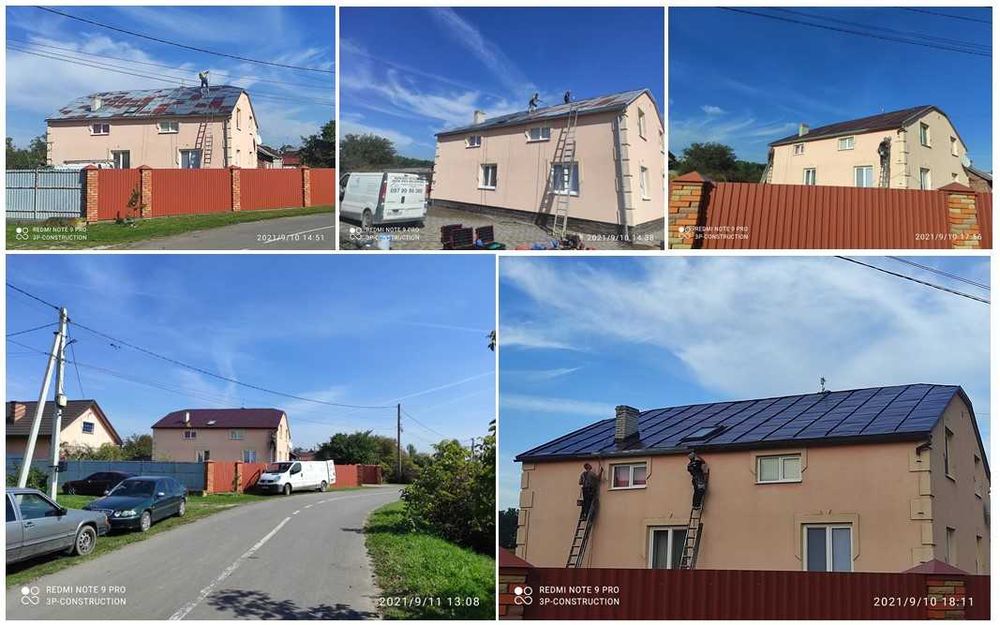 Фарбування Дахів, Куполів, Ангарів, Фасадів, Пром.споруд