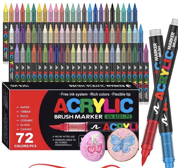 Бескоштовна доставка! Guangna акрилові маркери 120