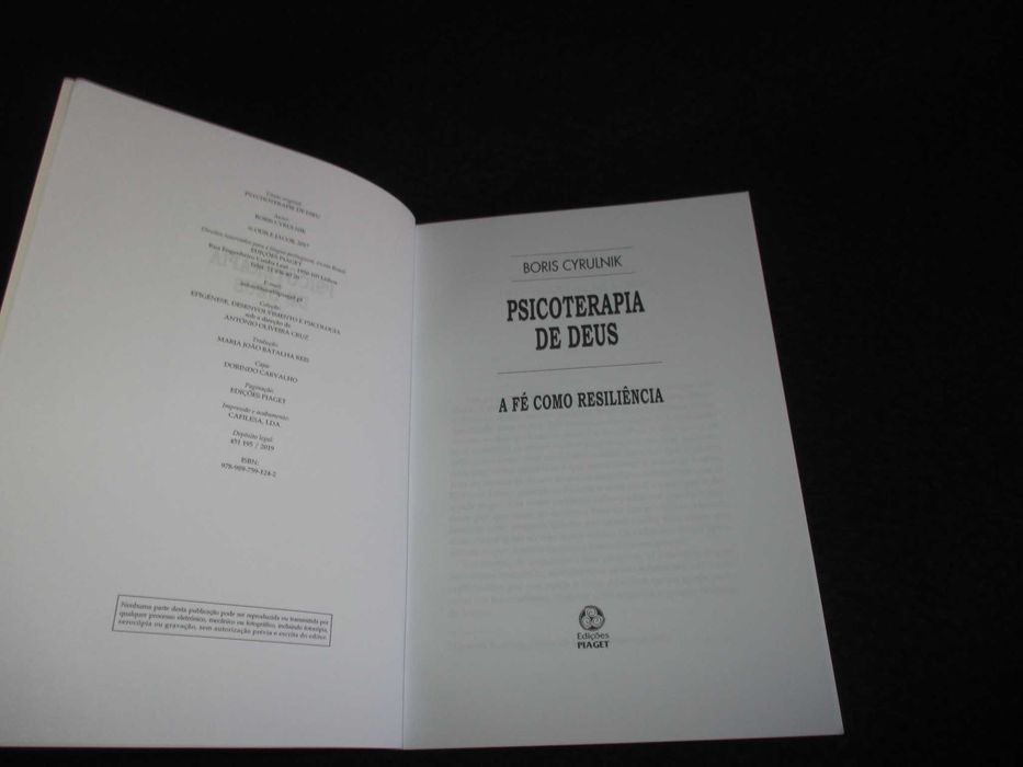 Livro Psicoterapia de Deus Boris Cyrulnik