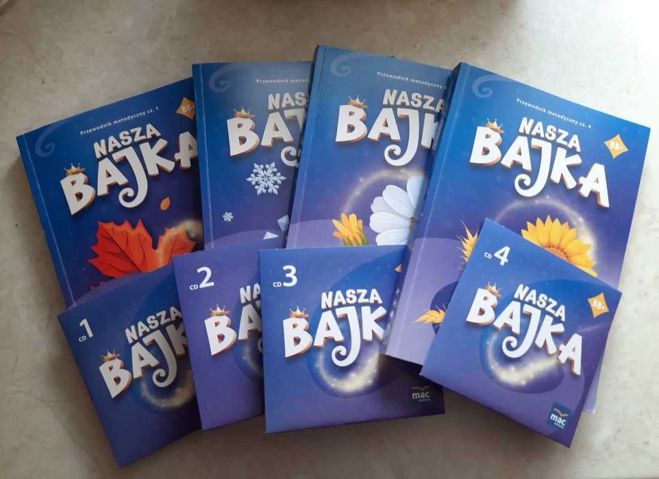 Pakiet - Przewodniki metodyczne Nasza Bajka BB+ (6 latki) i 4 płyty CD