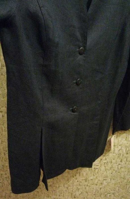 Льняний піджак/жакет чорного кольору, р. m/l