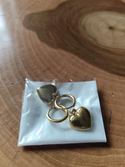 Kolczyki serca dmuchane