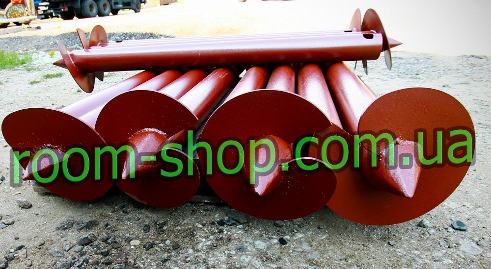 Сваї, палі, геошуруп, монтаж, монтаж, винтовые сваи, виробнитцо