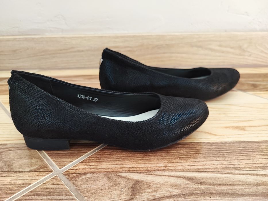 Buty baleriny smoothly r.37 czarne