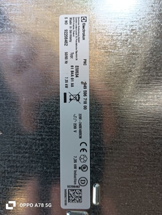 Płyta indukcyjna Elektrolux