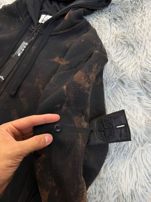 STONE ISLAND | Зіп худі Тай дай Стон айленд | кофта Стонік чорний S M L XL