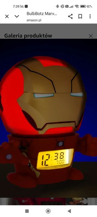 Iron Man zegarek budzik