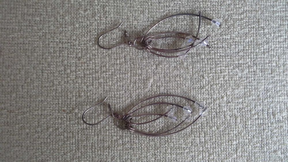 Kolczyki srebrne z kamieniami