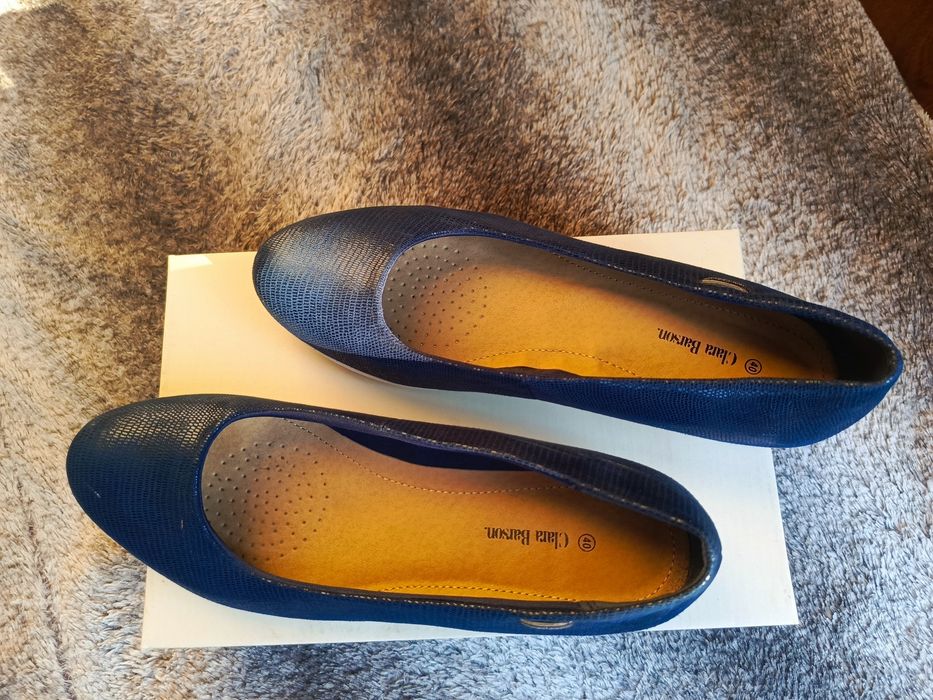 Buty damskie granatowe