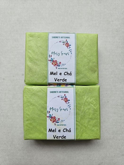 Sabonete Artesanal/Natural de Mel e Chá Verde