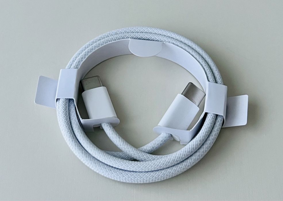 Кабель Оригінал iPhone 15, 16, 17 Apple USB-C > USB-C Woven 1.0m A2795