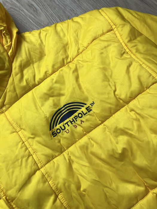SouthPole Usa Vintage Męska Dwustronna Kurtka Puchowa Down Jacket