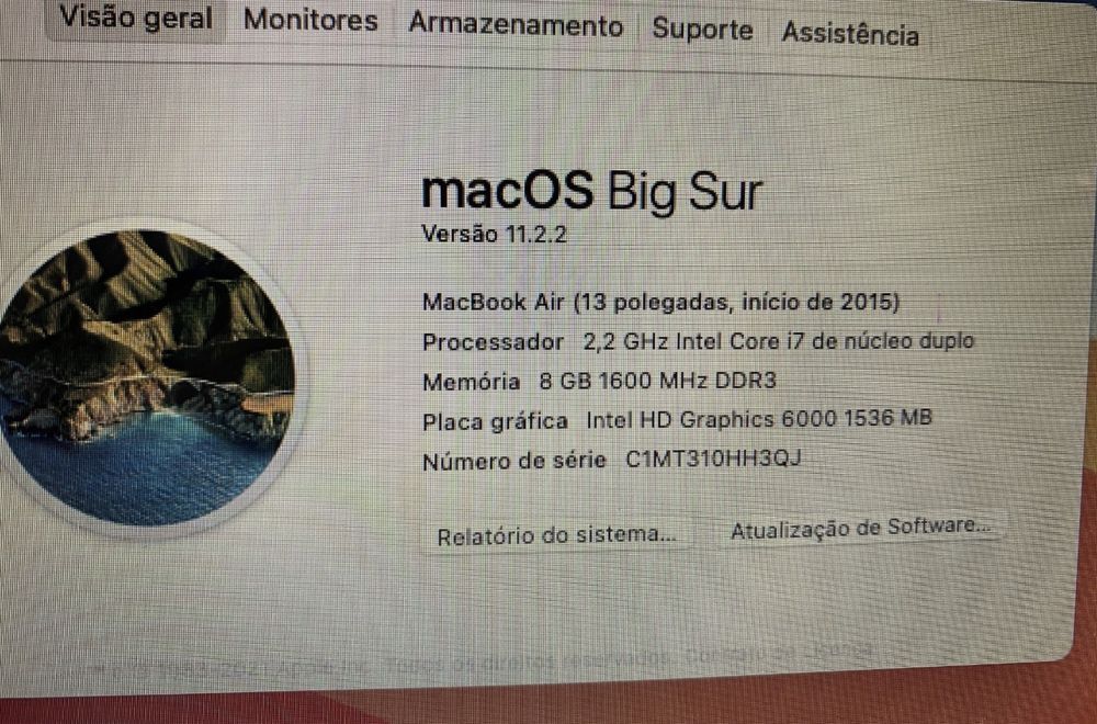 MacBook Air 13” ( i7/8gb/256gb)