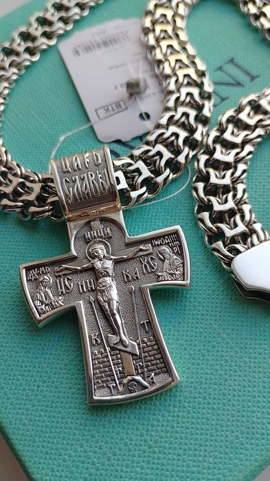 Серебряный браслет Фараон 13 мм 30 грамм  22,5 см цепочка на руку.