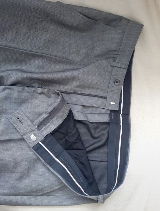 3-częściowy garnitur męski w prążki Dagstój