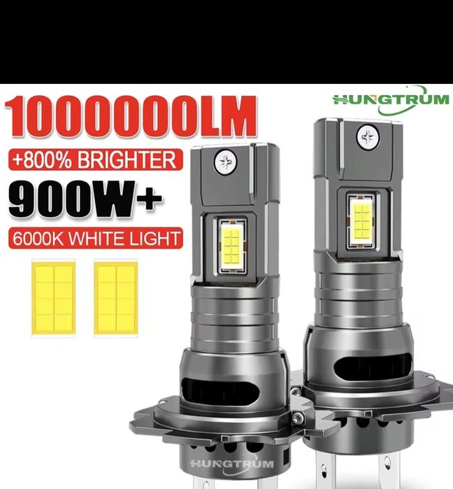 Lâmpadas led H7 novas em caixa