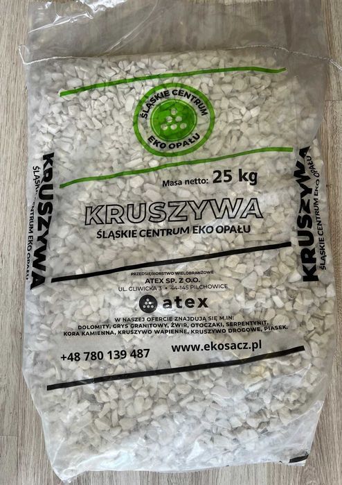 Grys Biała Marianna | Kamień ozdobny | Kruszywo ogrodowe 20KG