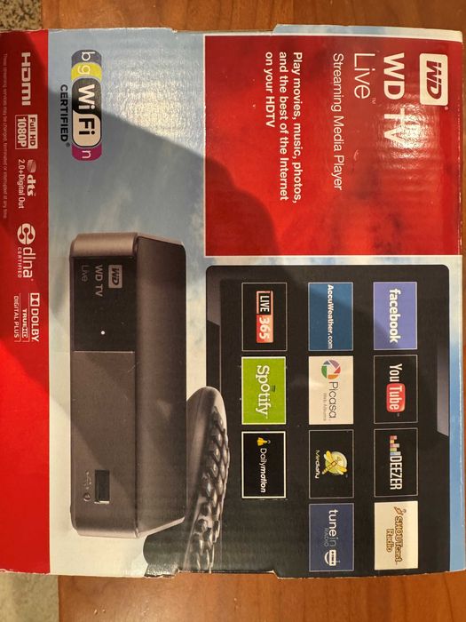 Leitor Multimédia WD TV LIVE