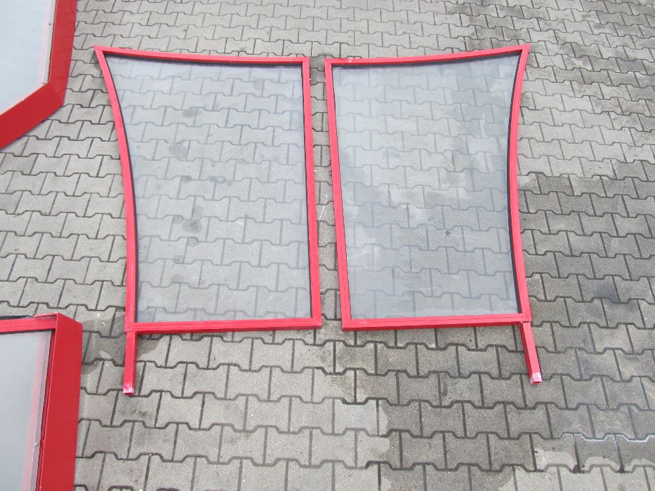 Daszek nad drzwi - aluminiowy, używany