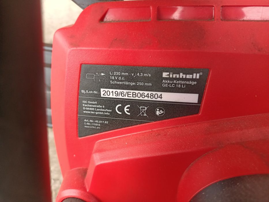 Piła Aku Einhell GE-LC 18V