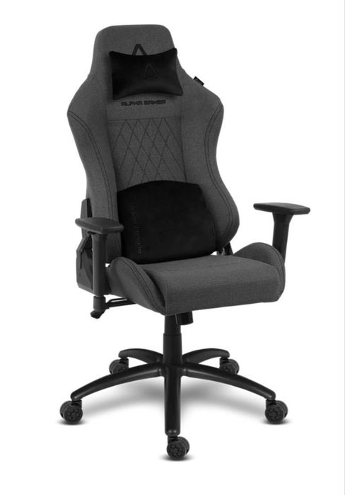 Cadeira Gaming Alpha Gamer Gaia V2 Dark Grey/Black
