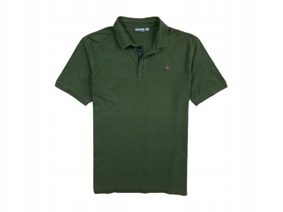 NAPAPIJRI Koszulka Polo Męska Zielona Logowana r. XL