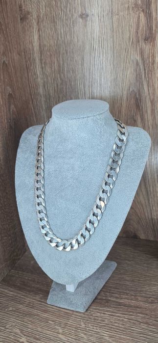 Srebrny Łańcuch Próba 925 Waga 143.12g Szerokość 15.50mm Długość 56cm
