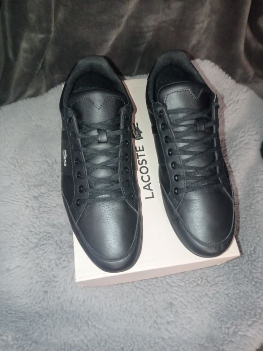 Buty Lacoste Chaymon rozmiar 42 ,5 czarne skóra Nowe skórzane 27 cm 43