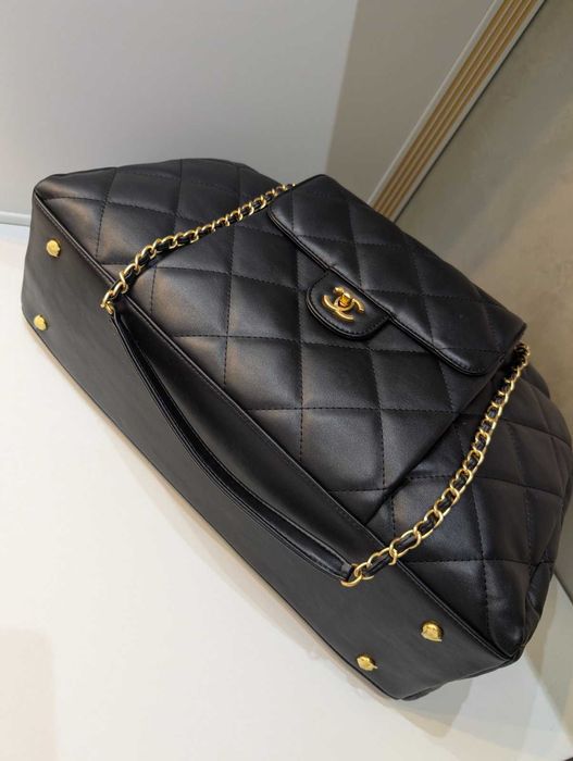 Сумка Chanel з натуральної шкіри довжина 45 см шанель кожаная