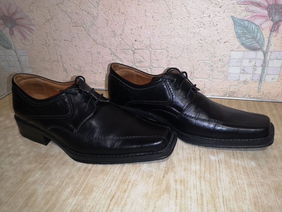 Мужские кожаные туфли (37 размер)