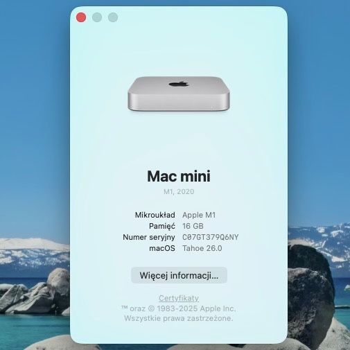 Mac mini A2348 M1 2020' 16GB RAM i 256GB Gliwice Ligota