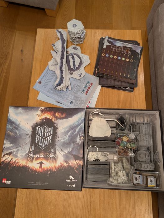 Frostpunk gra planszowa + koszulki + mata