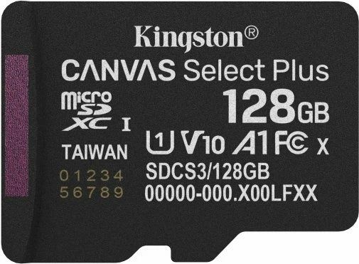 microsd SD 128gb карта пам'яті Kingston canvas select plus