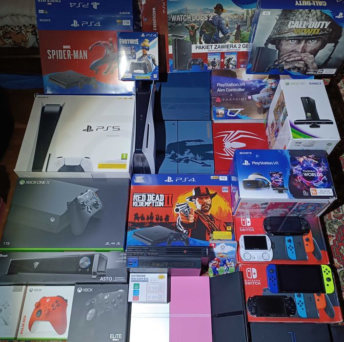 Лиц.PS4Slim"GTA5/RDR2/MK/GodWar/NFS/Fifa"(Обмен Приставки/игр)+пультДУ