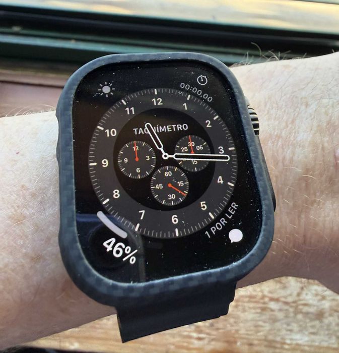 Apple Watch Ultra 1 como novo com capa em Carbono! Excelente estado!