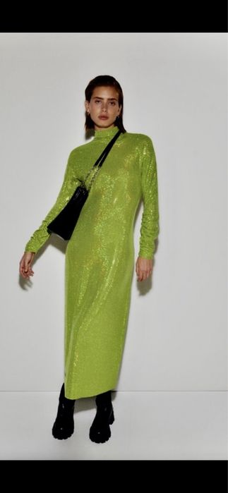 Vestido longo brilhos