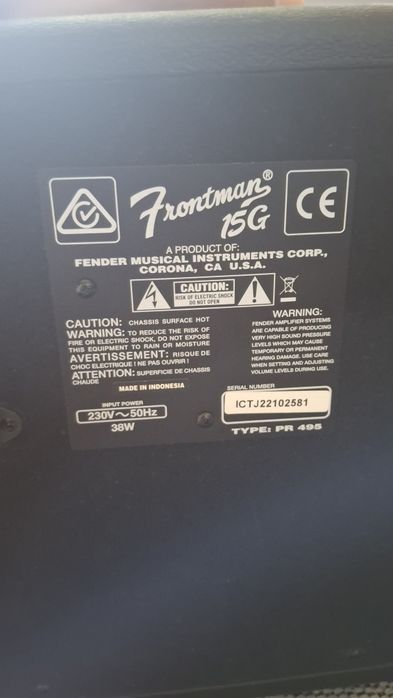 Amplificador Fender Frontman 15g