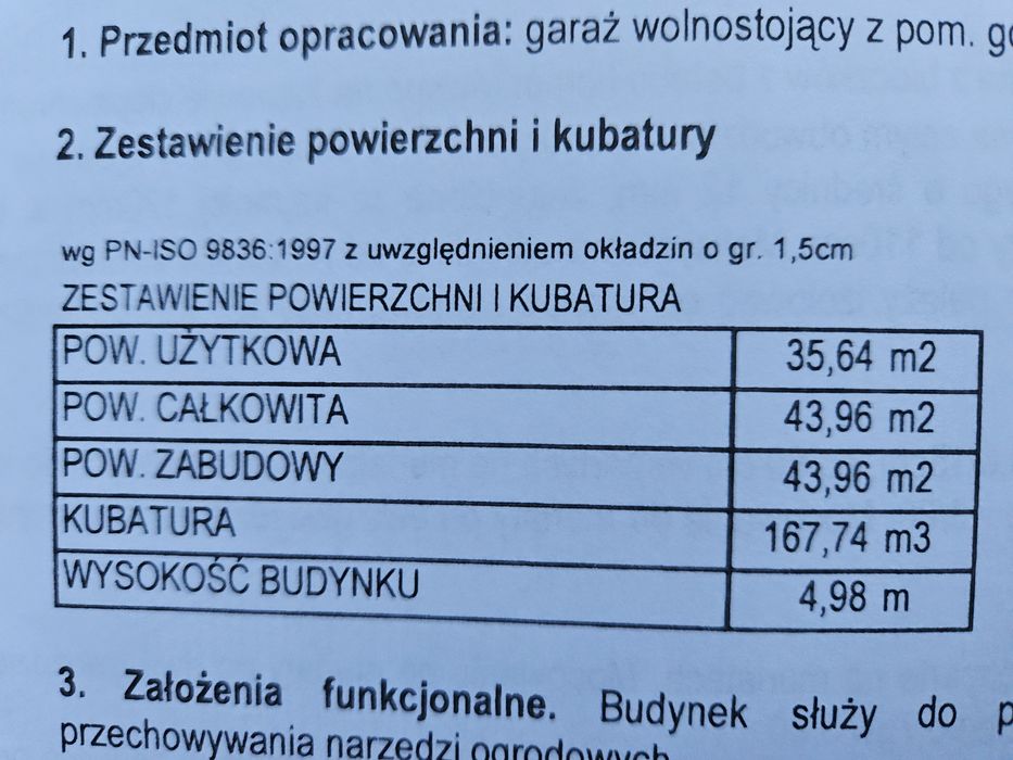 Projekt garażu 2 stanowiskowego